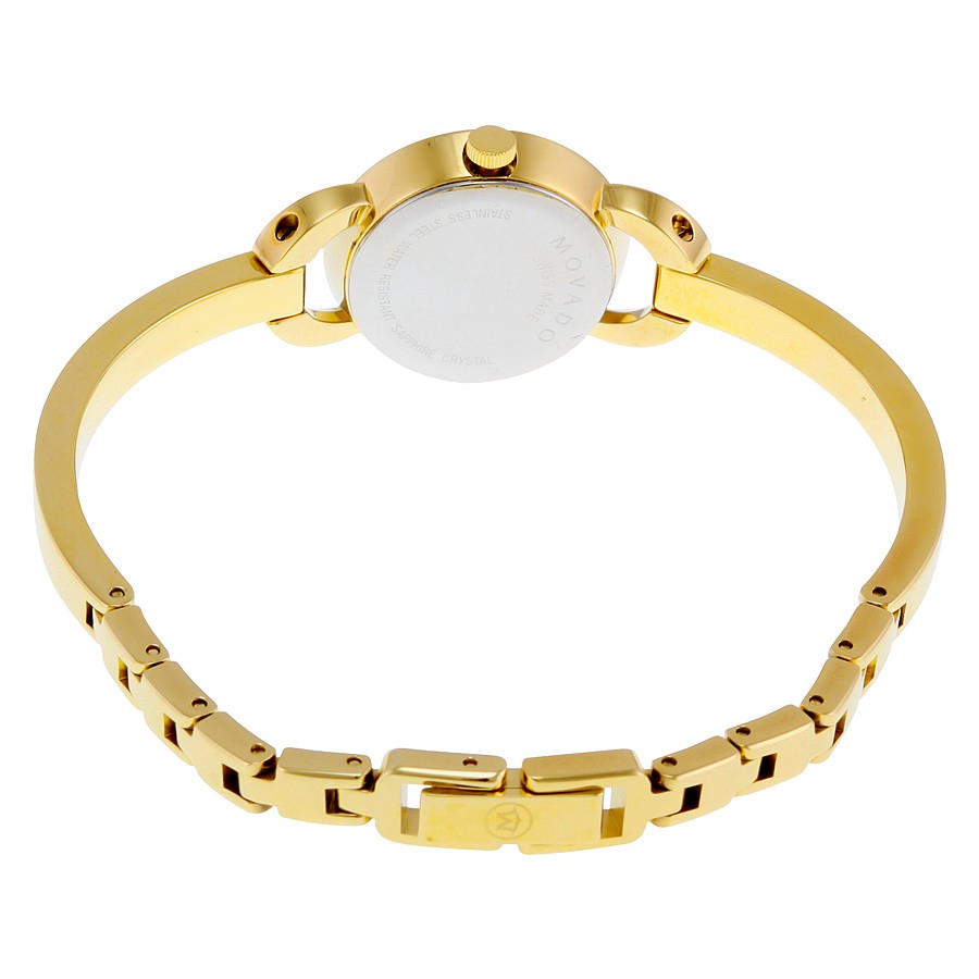 IMG_9086 Movado 0606889 Ladies Quartz Yellow Gold PVD Stainless Steel 3