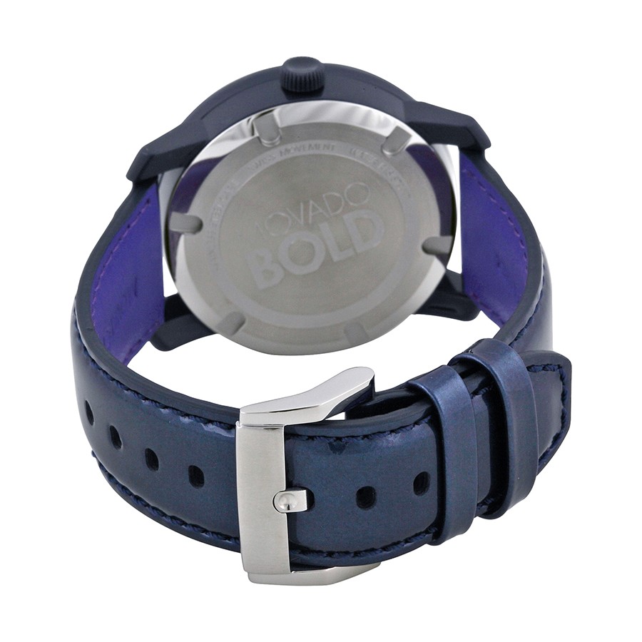 Movado 3600229 Ladies Quartz Navy TR90 Compostite and Stainless Steel 3