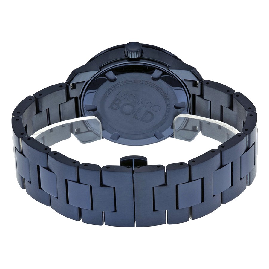 IMG_9086 Movado 3600296 Unisex Quartz Blue PVD Stainless Steel 3