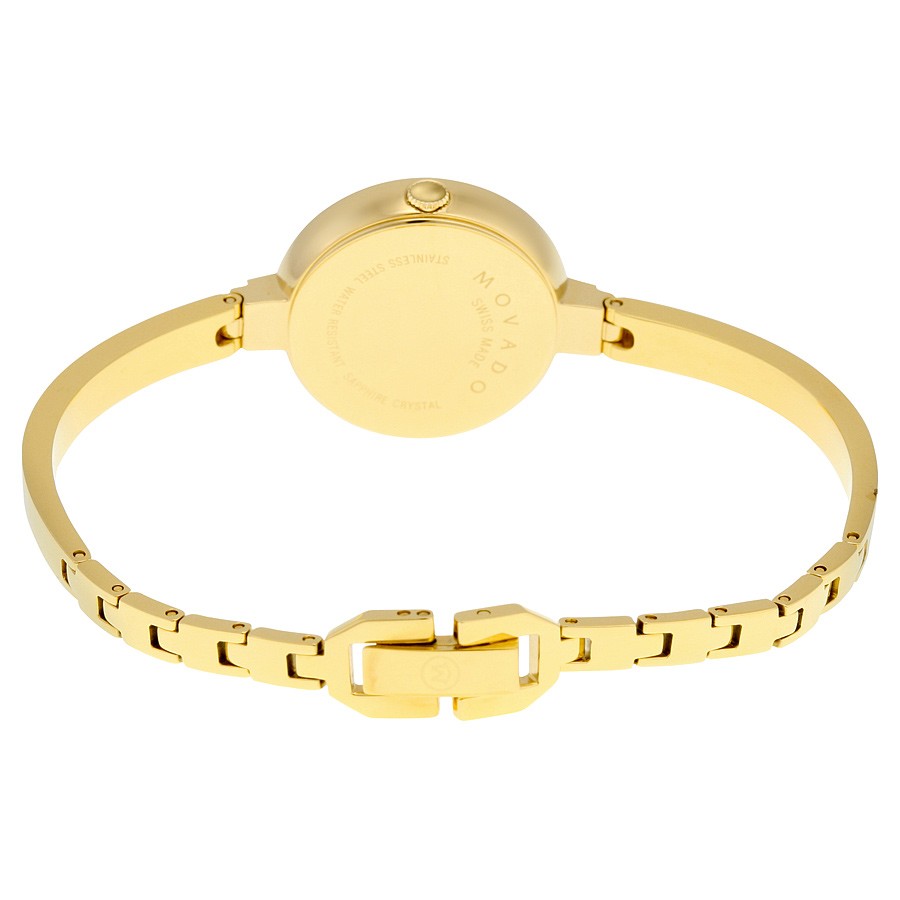 IMG_9086 Movado 0606999 Bela Ladies Quartz Yellow Gold PVD Stainless Steel 3
