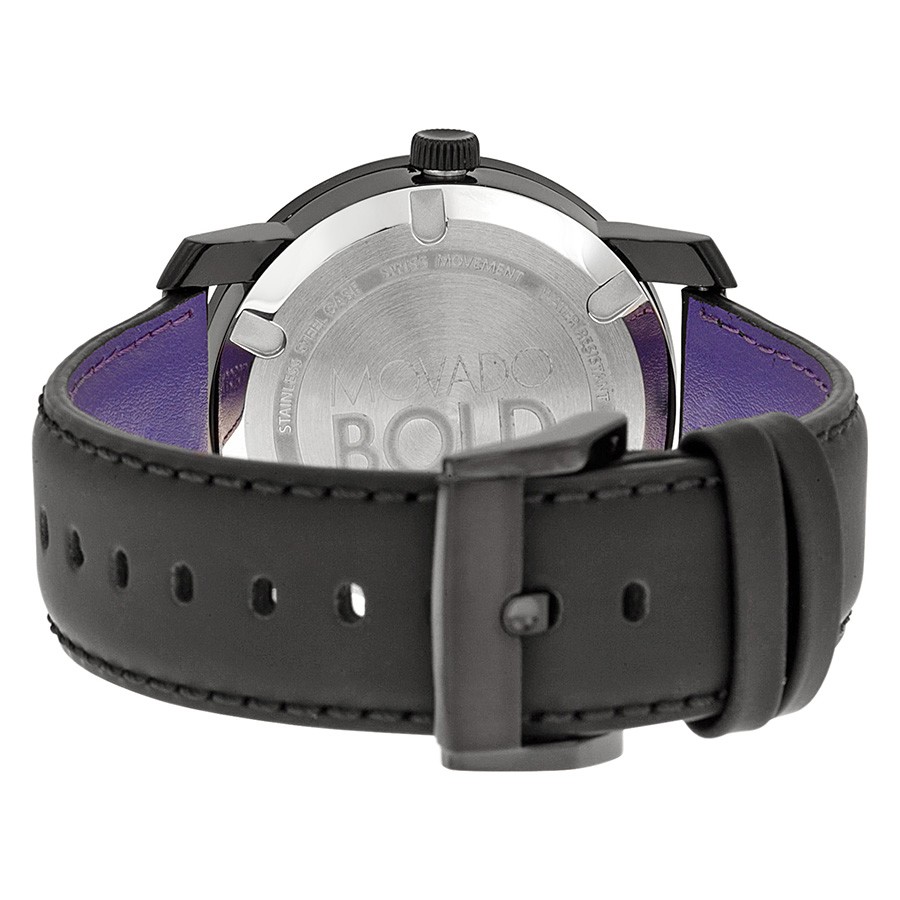 IMG_9086 Movado 3600005 Bold Unisex Quartz Black TR90 Resin 3