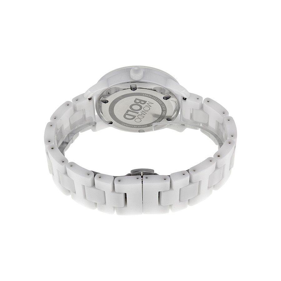 IMG_9086 Movado 3600186 Bold Unisex Quartz White Ceramic and Stainless Steel 3
