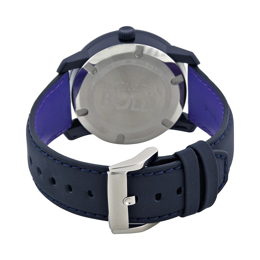 Movado 1243 Unisex Quartz Navy TR90 and Stainless Steel 3