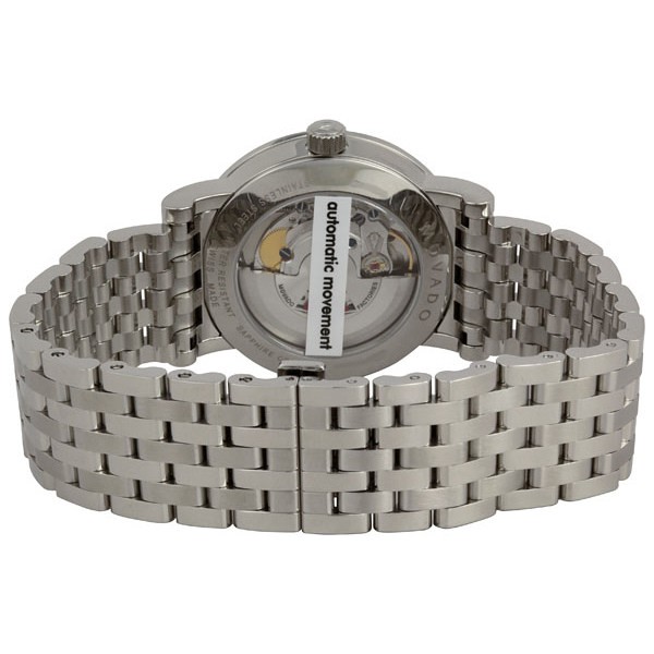 IMG_9086 Movado 0606115 Red Label Mens Automatic Silver-tone Stainless Steel 3
