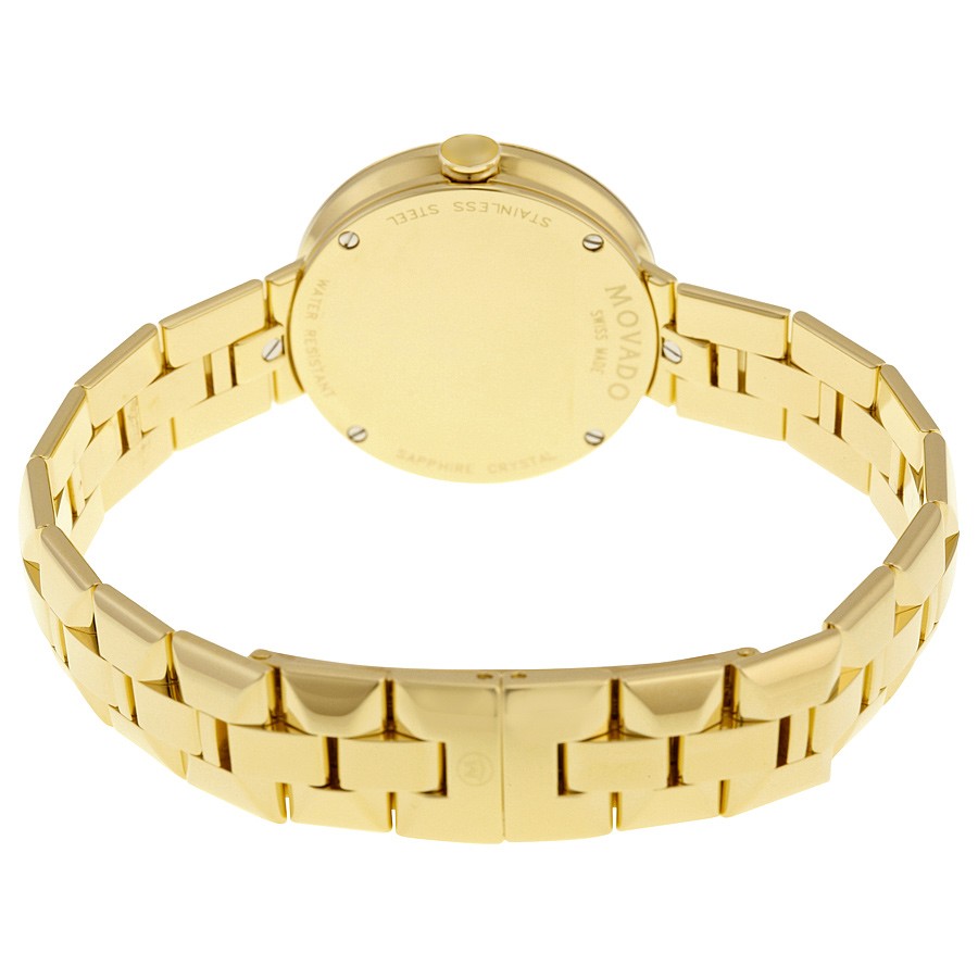 IMG_9086 Movado 0606817 Sapphire Ladies Quartz Gold-plated Stainless Steel 3