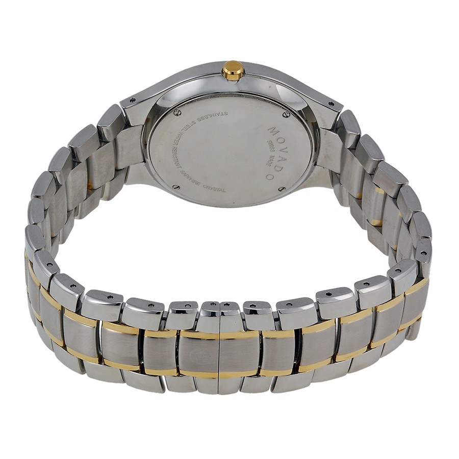 IMG_9086 Movado 0606388 Serio Mens Quartz Two Tone Stainless Steel 3