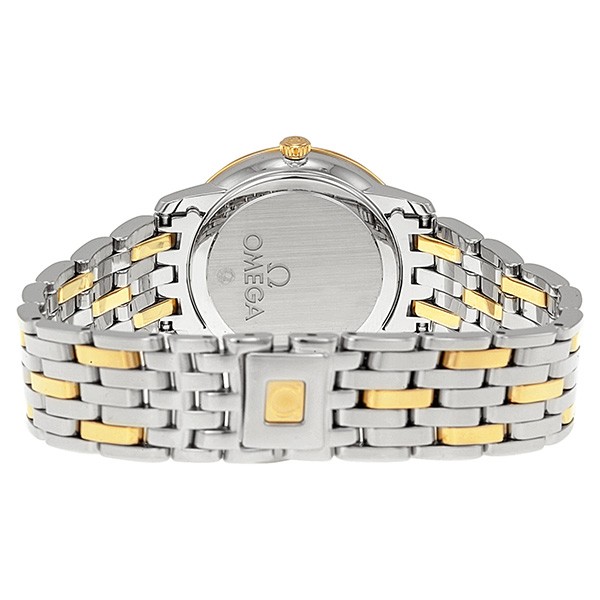 IMG_9086 Omega 424.20.27.60.08.001 DeVille Ladies Quartz Stainless Steel and Yellow Gold 3