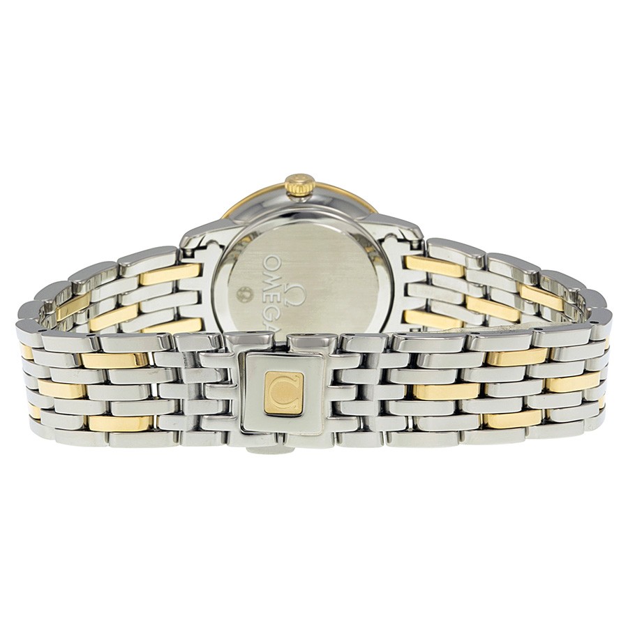 IMG_9086 Omega 424.25.24.60.58.001 DeVille Ladies Quartz Stainless Steel and 18kt Yellow Gold 3