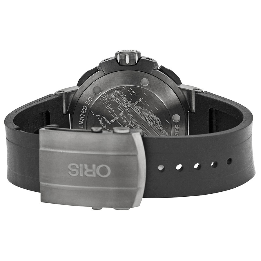 IMG_9086 Oris 01 667 7645 7294-Set Pro Diver Mens Automatic Black and Grey Titanium 3