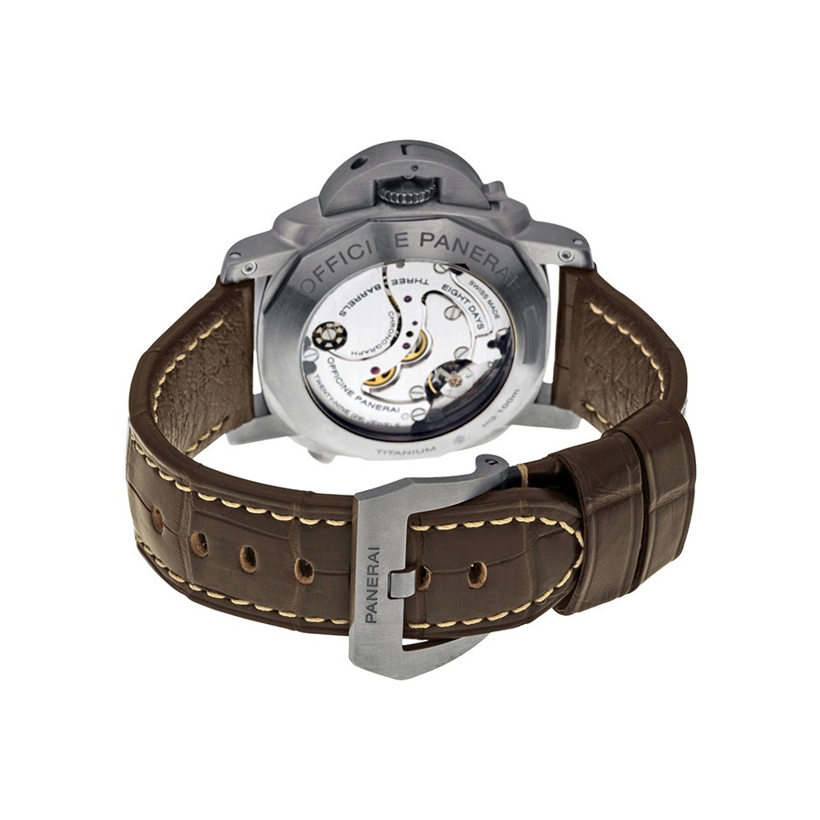 IMG_9086 Panerai PAM00311 Luminor 1950 Mens Hand Wind Polished and Burshed Titanium 3