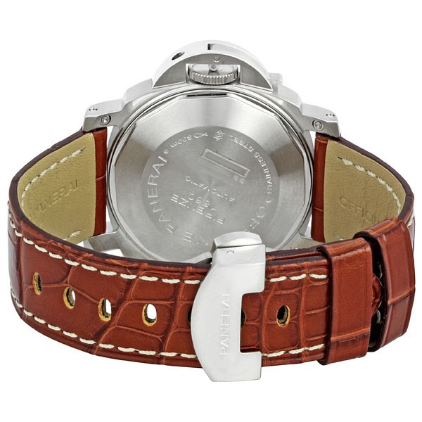 IMG_9086 Panerai PAM00244 Luminor Mens Automatic Polished Stainless Steel 3