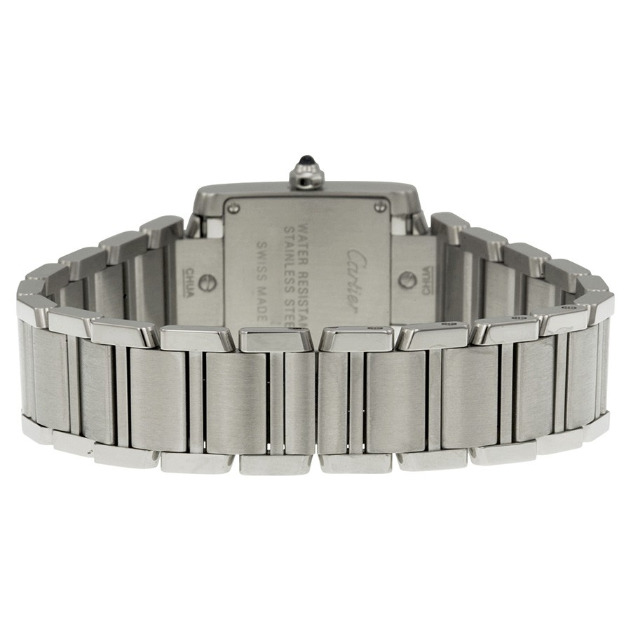 IMG_9086 Cartier WE110006 Tank Ladies Quartz Stainless Steel 3