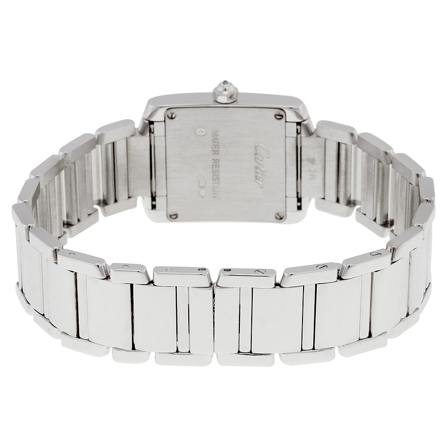 IMG_9086 Cartier WE1002S3 Tank Ladies Quartz 18kt White Gold 3