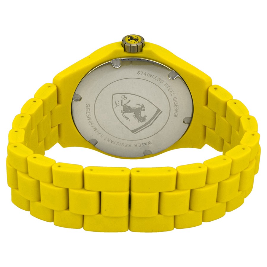 IMG_9086 Ferrari 830195 Mens Quartz Yellow Plastic 3