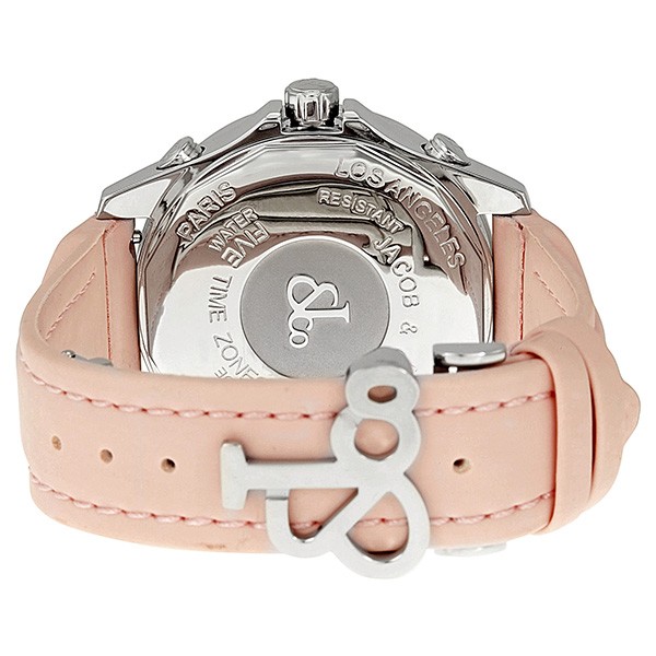 IMG_9086 Jacob Co. JCM79P Five Time Zone Unisex Quartz Stainless Steel 3