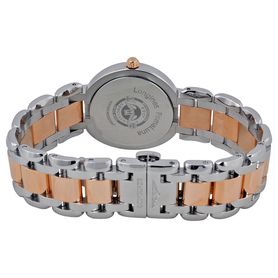 IMG_9086 Longines L8.112.5.78.6 PrimaLuna Ladies Quartz Two-tone Stainless Steel and 18kt Rose Gold 3