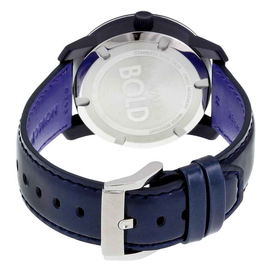 Movado 3600268 Bold Ladies Quartz Black TR90 Composite and Stainless Steel 3