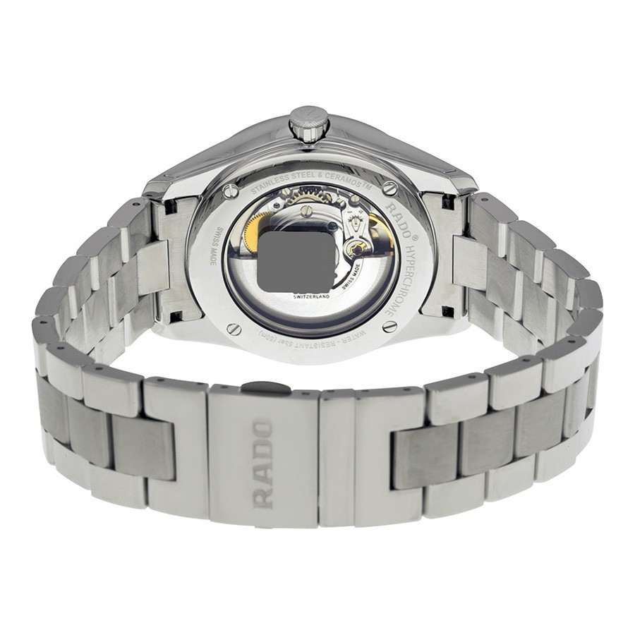 IMG_9086 Rado R32115103 Hyperchrome Mens Automatic Silver-tone Ceramos and Stainless Steel 3