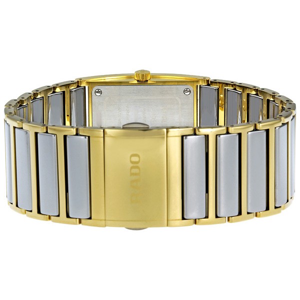 IMG_9086 Rado 662 Integral Unisex Quartz Platinum Tone Ceramic with Gold Tone Trim 3