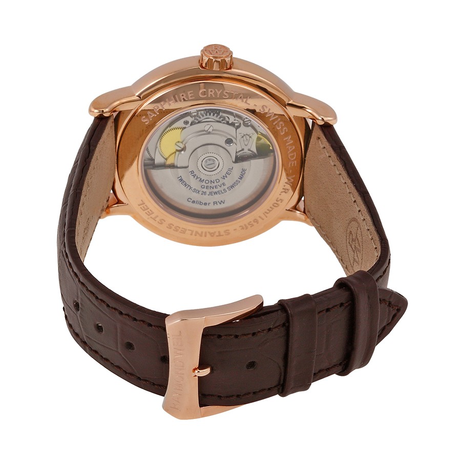 IMG_9086 Raymond Weil 2837-PC5-65001 Maestro Mens Automatic Rose Gold PVD Stainless Steel 3
