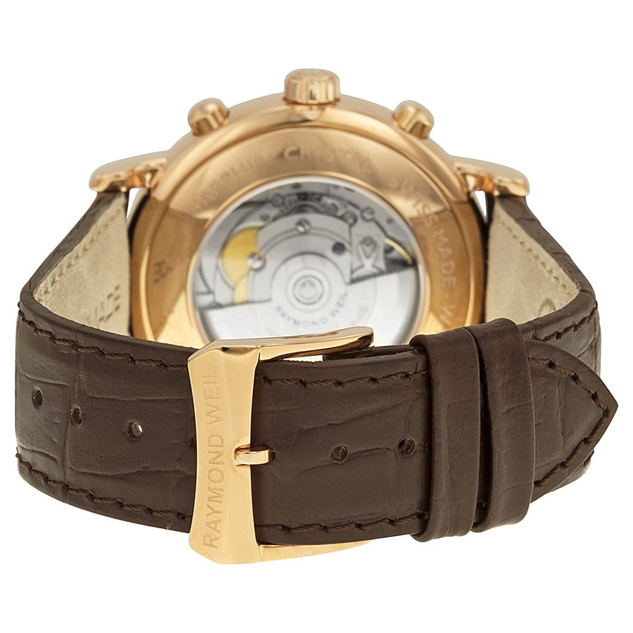 IMG_9086 Raymond Weil 4830-PC5-05658 Maestro Mens Automatic Rose Gold PVD Stainless Steel 3