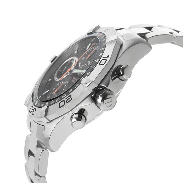 IMG_9086 Tag Heuer CAF2113.BA0809 Aquaracer Mens Automatic Polished Stainless Steel Case 3