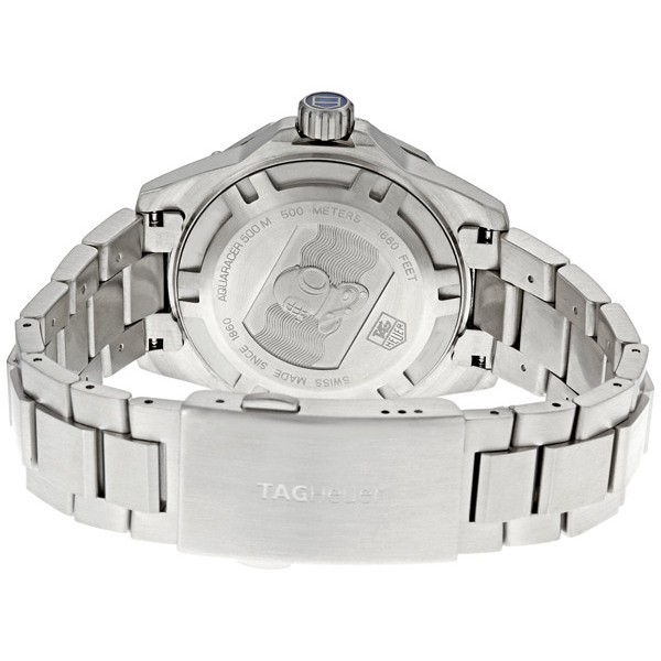 IMG_9086 Tag Heuer 6704 Aquaracer Mens Quartz Brushed Stainless Steel 3
