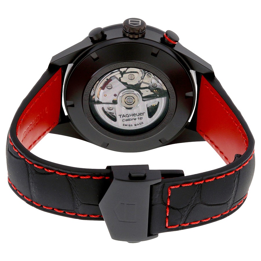IMG_9086 Tag Heuer CV2A81.FC6237 Carrera Mens Automatic Black Carbide-Coated Titanium 3