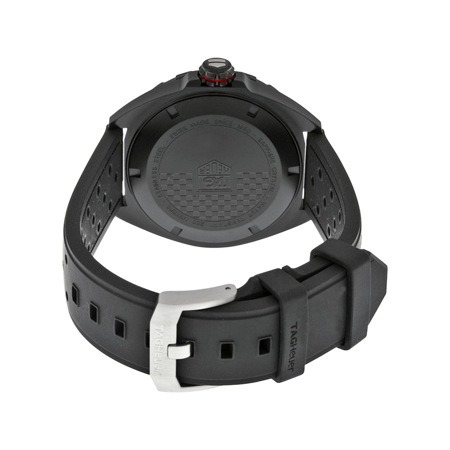 IMG_9086 Tag Heuer WAZ2115FT8023 Mens Automatic Black Titanium Carbide Coated Steel 3