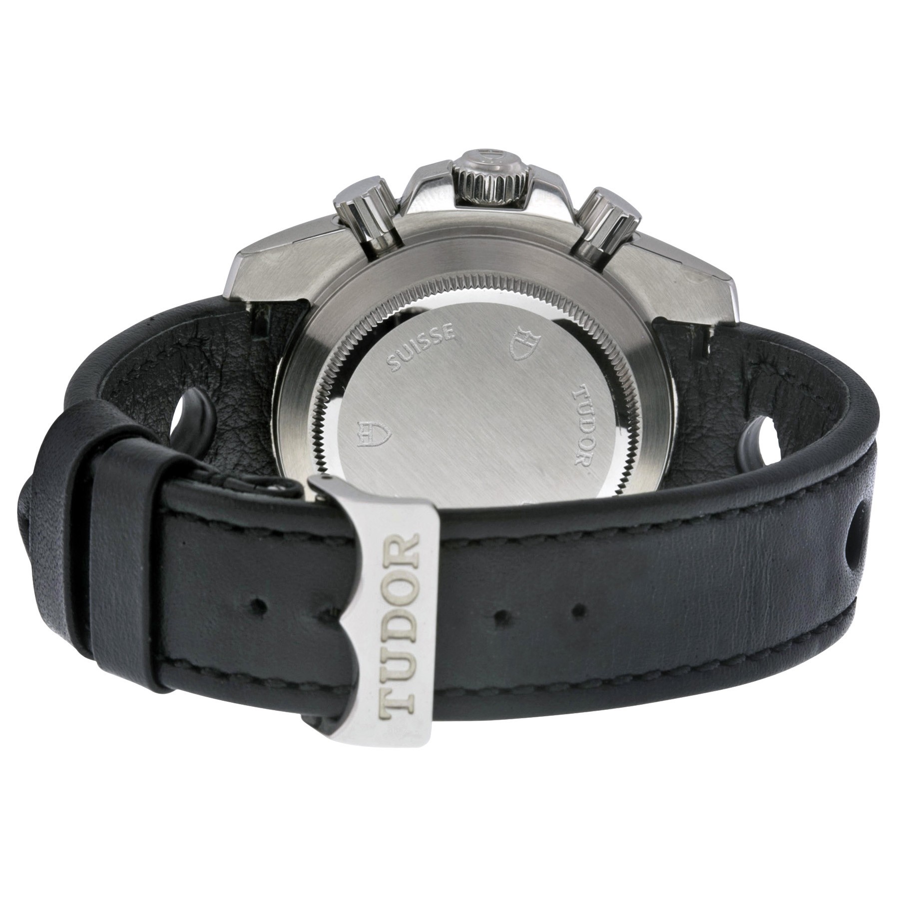 IMG_9086 Tudor 20350N-BKSLPL Grantour Mens Automatic Stainless Steel 3