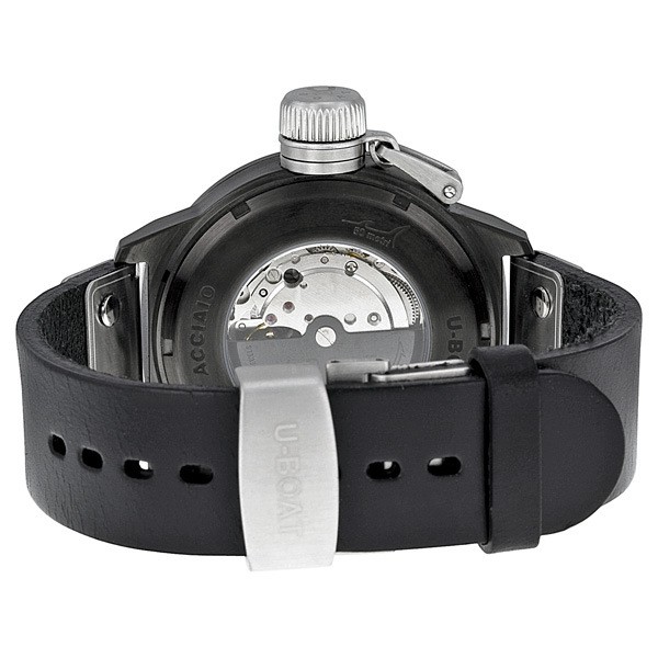 U-Boat 343 Mens Automatic Black Ion-plated Stainless Steel 3