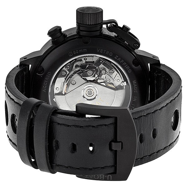 IMG_9086 U-Boat 6121 Flightdeck Mens Automatic Black PVD Stainless Steel 3