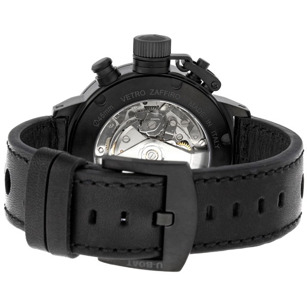 IMG_9086 U-Boat 6253 Flightdeck Mens Automatic Black Ion-plated Stainless Steel 3