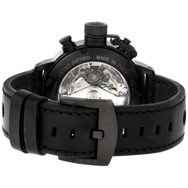 IMG_9086 U-Boat 6254 Flightdeck Mens Automatic Black Ion-plated Stainless Steel 3
