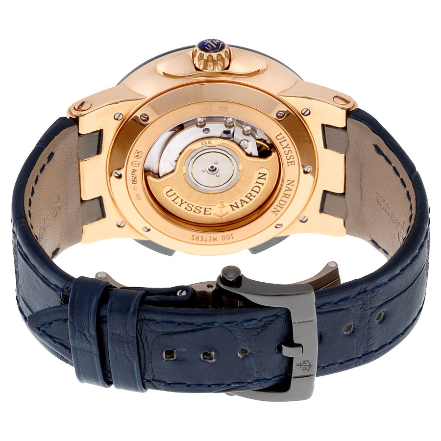 IMG_9086 Ulysse Nardin 246-00-5-43 Mens Automatic 18K Rose Gold 3