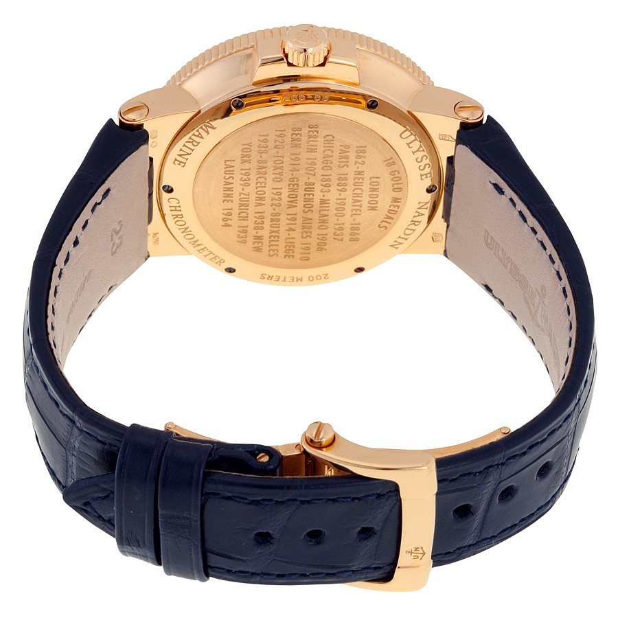 IMG_9086 Ulysse Nardin 266-66-BLUE Mens Automatic 18kt Rose Gold 3