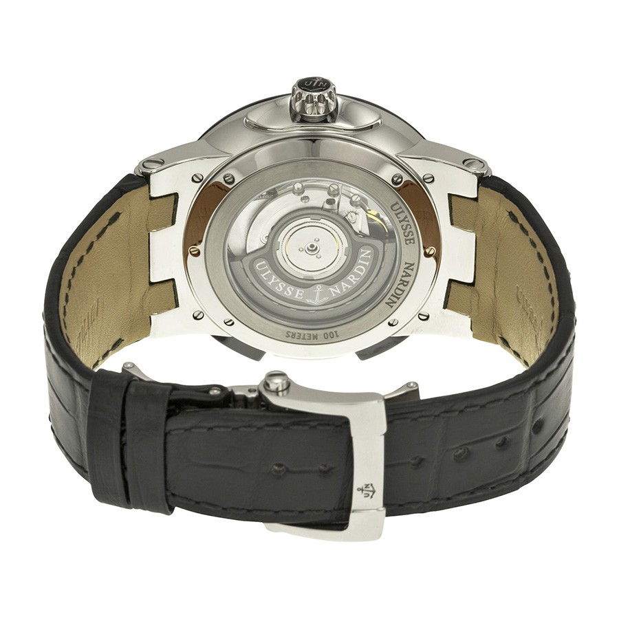 IMG_9086 Ulysse Nardin 243-00/421 Executive Mens Automatic Stainless Steel 3