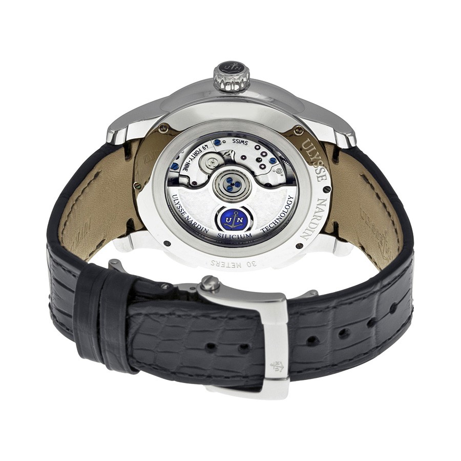 IMG_9086 Ulysse Nardin 3343126-91 GMT Dual Time Mens Automatic Stainless Steel 3
