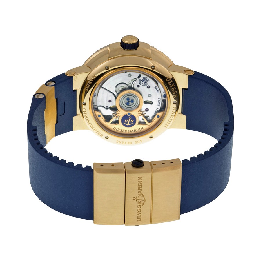 IMG_9086 Ulysse Nardin 1186-126-3/43 Marine Chronometer Mens Automatic 18kt Rose Gold 3
