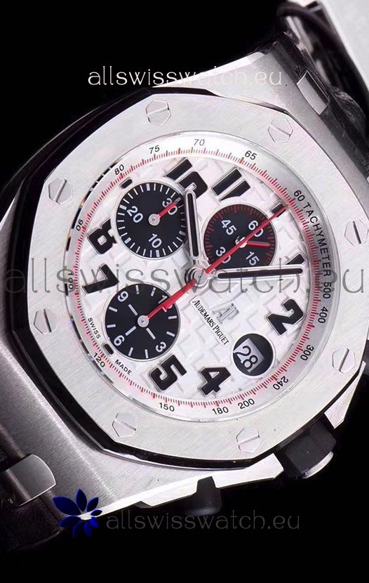IMG_9081 Audemars Piguet Royal Oak Offshore Chronograph Panda - 1:1 Mirror Ultimate Edition - Updated Version with 3126 Movement Replica 4