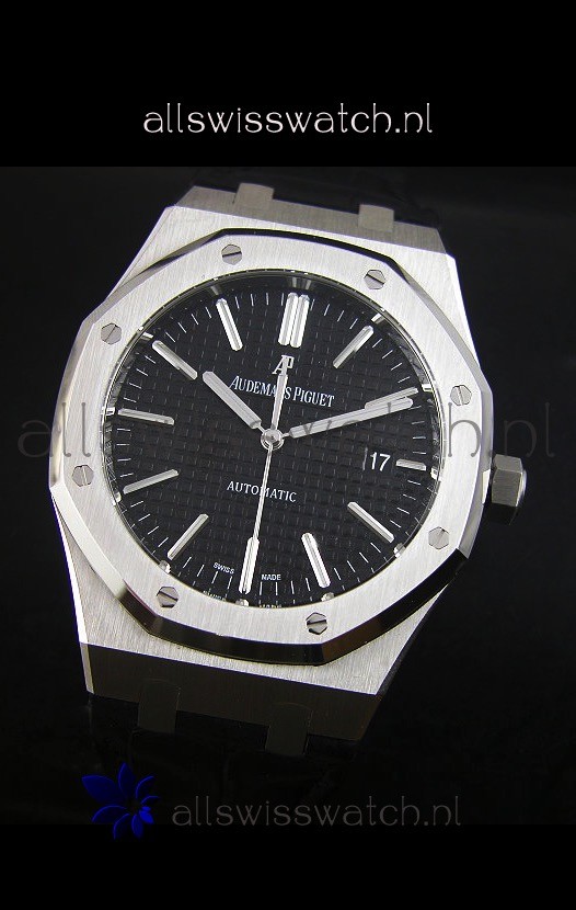 IMG_9081 Audemars Piguet Royal Oak 41MM in Leather Strap - Ultimate 1:1 3120 Movement Replica 4