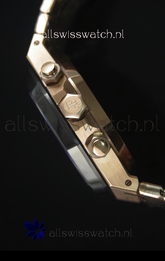IMG_9081 Audemars Piguet Royal Oak Rose Gold in Black Ceramic Dial - 1:1 Mirror Replica 4