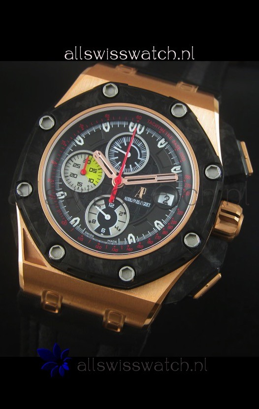 IMG_9081 Audemars Piguet Royal Oak Offshore Grand Prix Rose Gold Ultimate 1:1 3126 Movement Replica 4