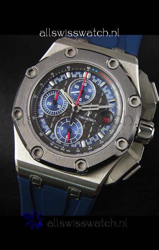 IMG_9081 Audemars Piguet Royal Oak Offshore Michael Schumacher Titanium in Blue - Ultimate 1:1 3126 Movement Replica 4
