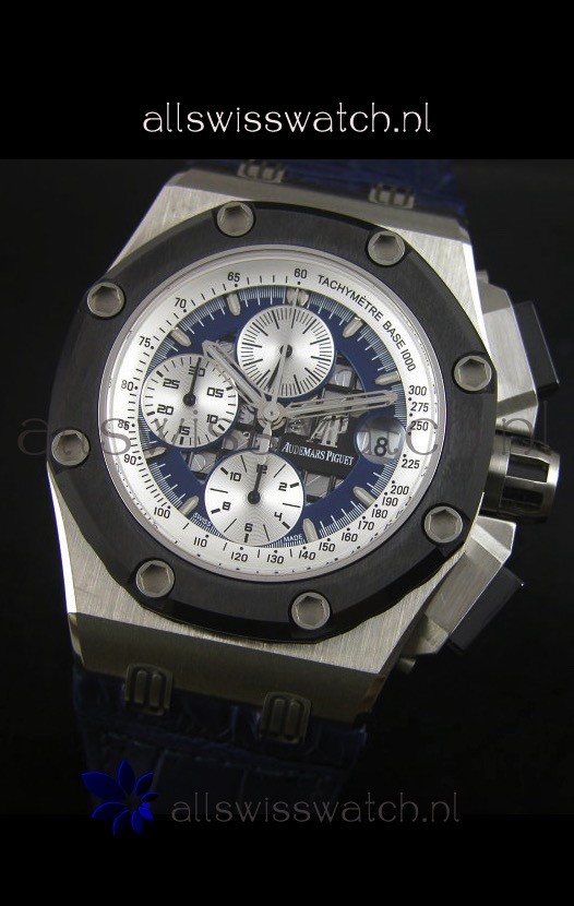IMG_9081 Audemars Piguet Royal Oak Offshore Rubens Barrichello Titanium Blue - 1:1 Mirror Replica 4