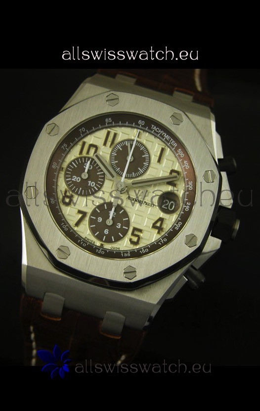 IMG_9081 Audemars Piguet Royal Oak Offshore White Safari Edition - 1:1 Mirror Replica 4