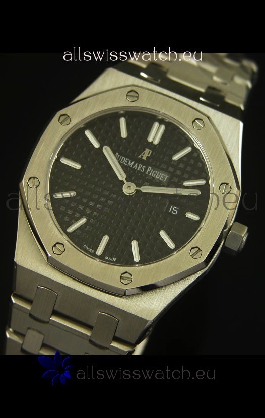 IMG_9081 Audemars Piguet Royal Oak Ladies Black Dial 33MM - 1:1 Mirror Edition Replica 4