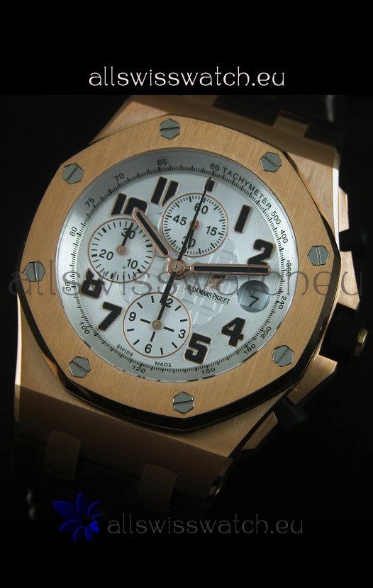 IMG_9081 Audemars Piguet Royal Oak Offshore Pink Gold 1:1 Mirror Ultimate Edition Replica 4