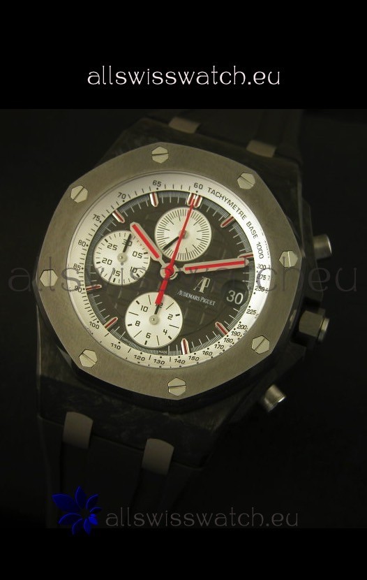 IMG_9081 Audemars Piguet Royal Oak Offshore Jarno Trulli Forged Carbon Case - 1:1 Mirror Replica 4