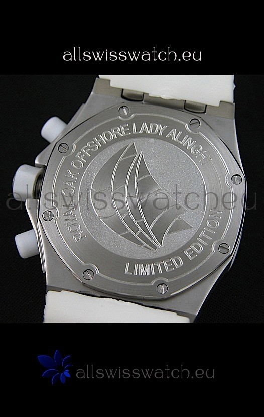 Audemars Piguet Royal Oak Offshore Lady Alinghi in White Checkered Dial Replica 4